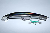 Bagley Baits BangOLure 5 - Black on Silver Foil